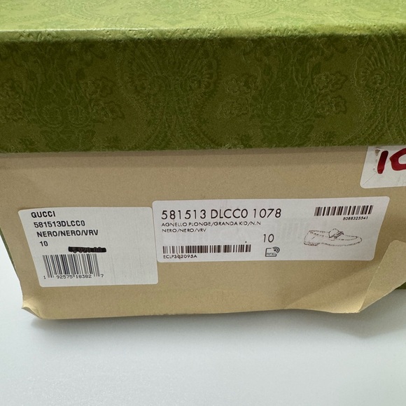 Gucci Web Brixton Leather Loafers Black Men’s Size GG 10/US 11 - Picture 9 of 9